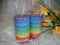 Krystalická čakrová svíce